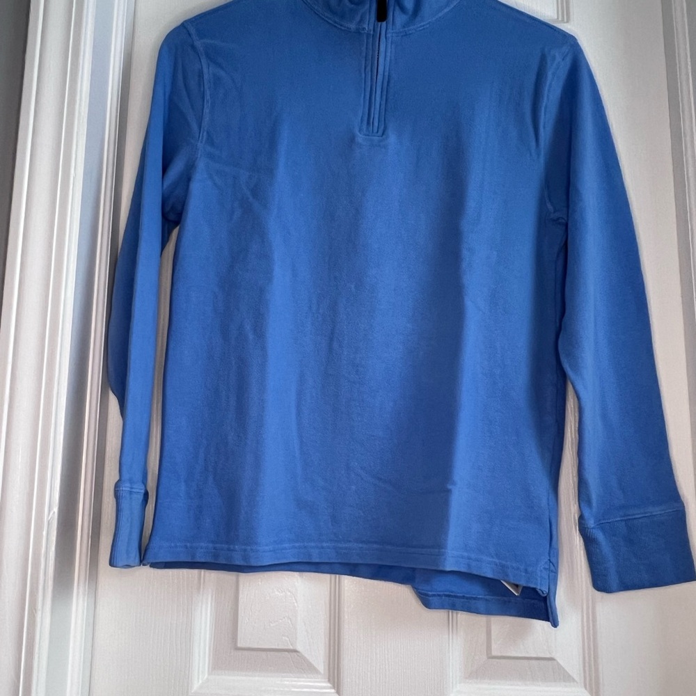 Blue Quarter-Zip Pullover